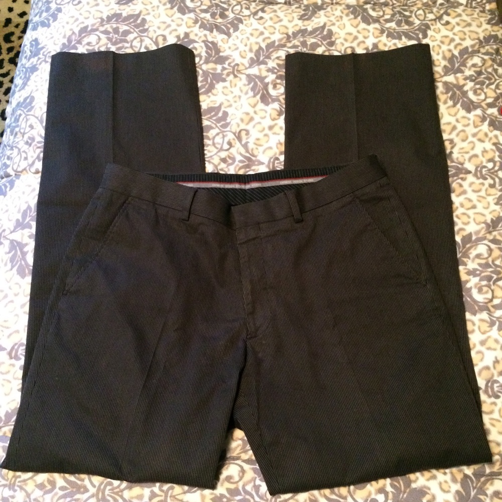 Express Men's Producer Pant Black Pinstripe 32X32